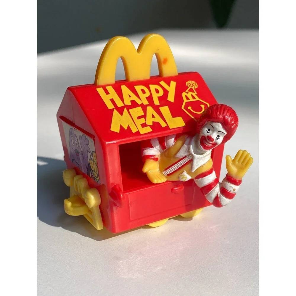 Vintage McDonalds Happy Meal 1994 Happy Meal Box Train Car with Ronald McDonald